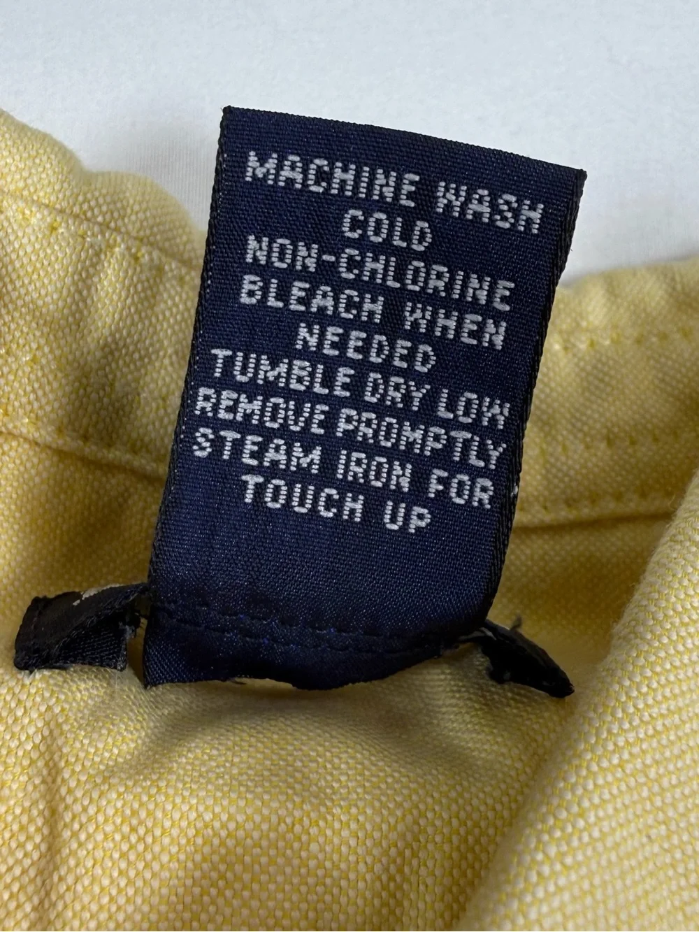 RALPH LAUREN Vintage 1990s Boys 3T Yellow Oxford Button Down Pony Preppy Shirt